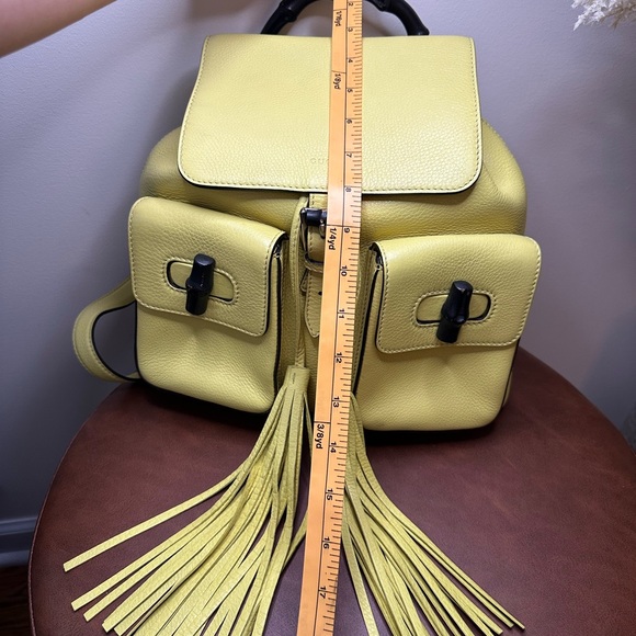 Gucci Leather Bamboo Tassel Backpack - Picture 7 of 16